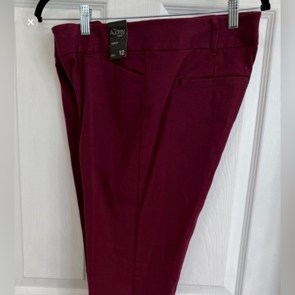 Brand new with tags Audrey Deep Red Trousers and jewelry